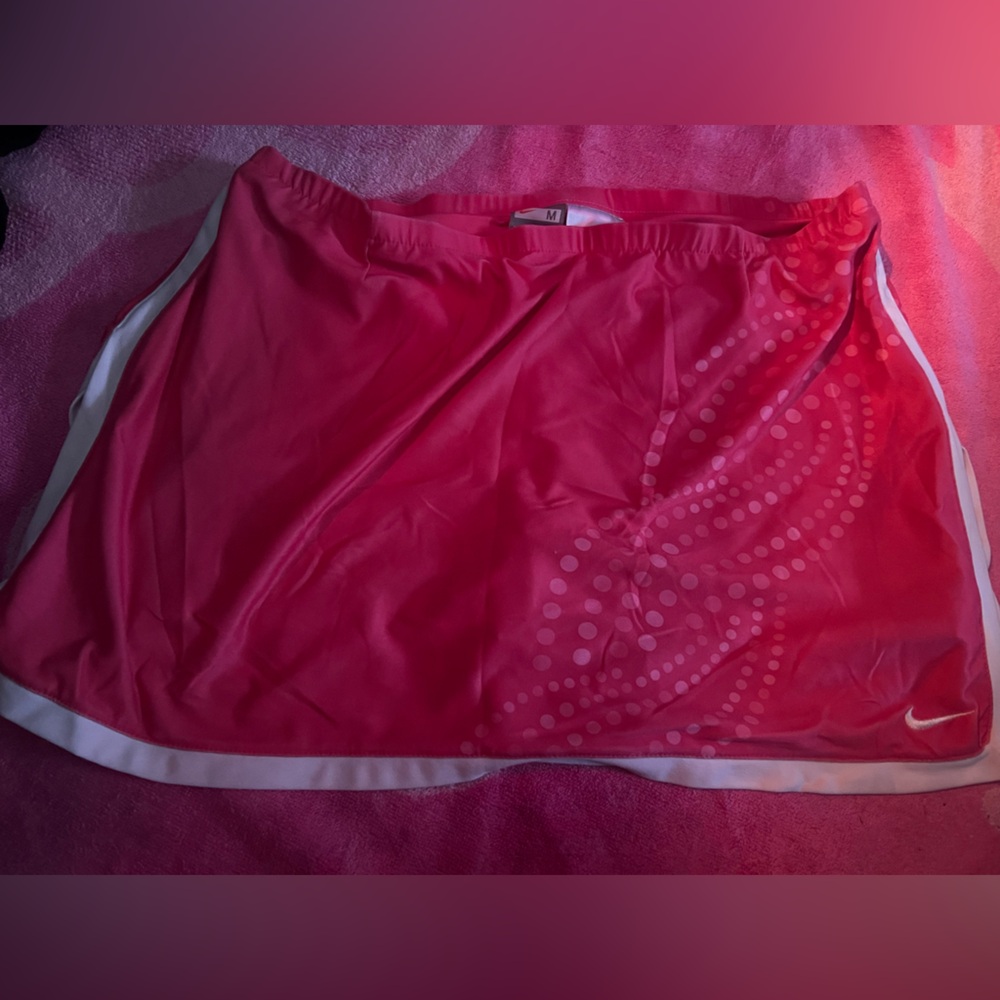 Pink and White Athletic Skirt